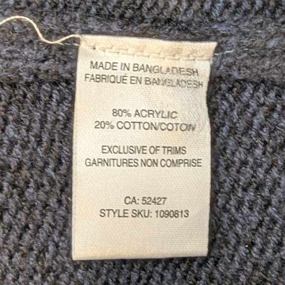 Survival Gear - Boys  Navy Blue Knitted Hoodie Sweater Nordic Style, size S - Picture 4 of 4